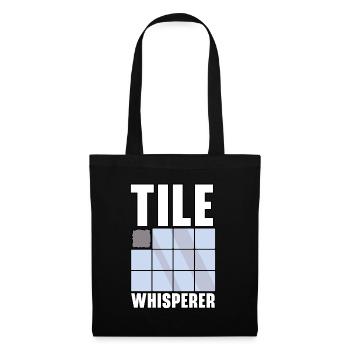Carreleur Profession Carrelage Couche De Sol Carrelage - Sac en tissu - noir - Devant