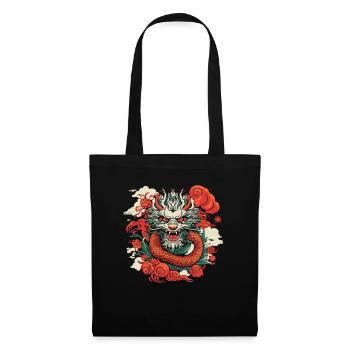 Année du Dragon 2024 - Sac en tissu - noir - Devant