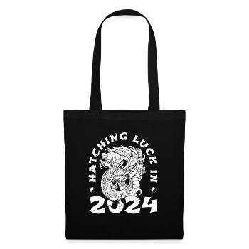 Année du Dragon 2024 - Sac en tissu - noir - Devant