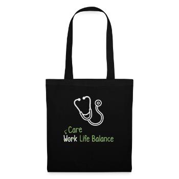 Nursing work-life balance - nurse doctor - Tote Bag - black - Front