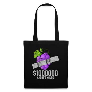 Ruban adhésif pamplemousse amant citation drôle - Sac en tissu - noir - Devant