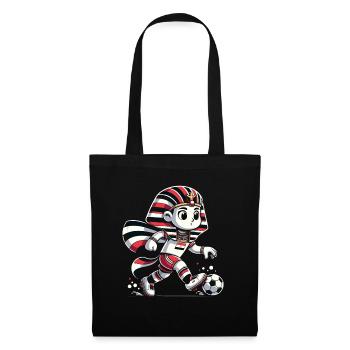 Egypt Egyptian Pharaoh Football Supporter Jersey - Tote Bag - black - Front