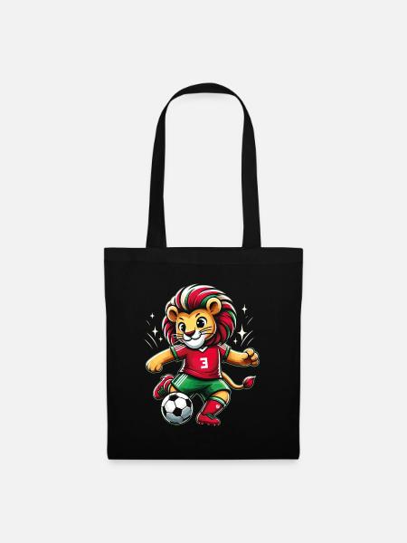 Maroc Maillot Lion Marocain Supporter Football - Sac en tissu - noir