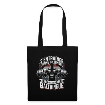 Musculation Baltringue Workout Motivation Fitness - Sac en tissu - noir - Devant