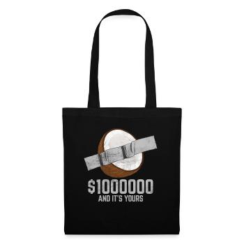 Ruban adhésif noix de amateur de fruits citation drôle - Sac en tissu - noir - Devant