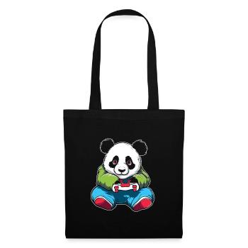 Gamer Gaming Gaming Panda Bear - Tote Bag - black - Front