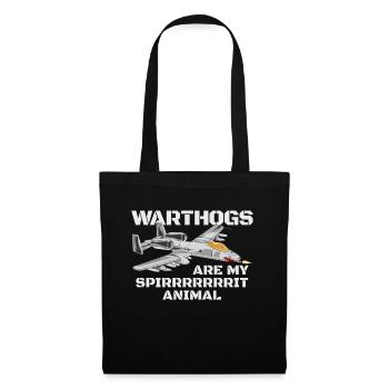 Warzenheile sind mein Spirrrrrit -Tier lustiger Wa - Stoffbeutel - Schwarz - Vorne