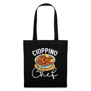 Cioppino Lover Foodie Nourriture Mer Américaine - Sac en tissu - noir - Devant