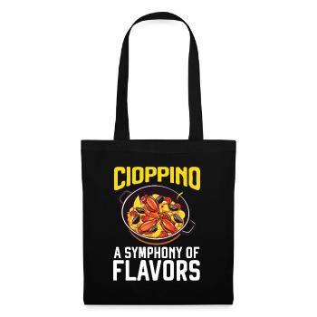 Cioppino Lover Foodie Nourriture Mer Américaine - Sac en tissu - noir - Devant