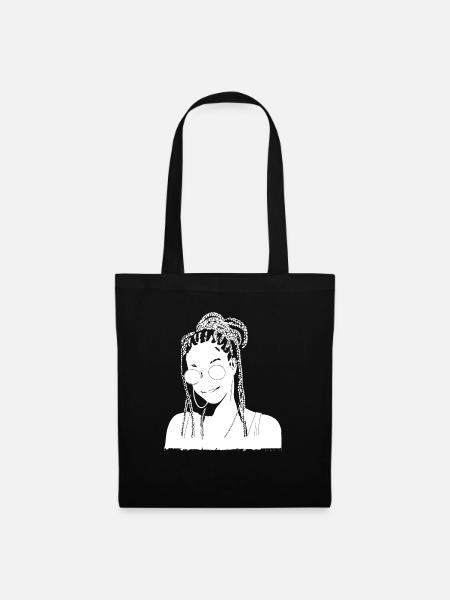 Rasta Haare Dreadlocks Dreads - Stoffbeutel - Schwarz