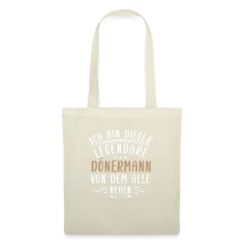 Lustige Dönermann Sprüche Essen Imbiss Türkei - Tote Bag - nature - Front