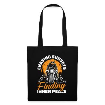 Motorrad Biker Moto Moto Thérapie - Sac en tissu - noir - Devant