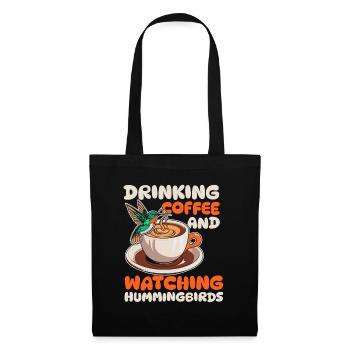 Hummingbird Coffee Bird - Tote Bag - black - Front