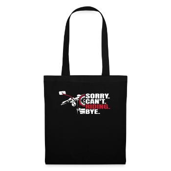 Moto Motard Motard - Sac en tissu - noir - Devant