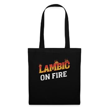 Lambic On Fire - Verses passionnés et bières artisanales - Sac en tissu - noir - Devant