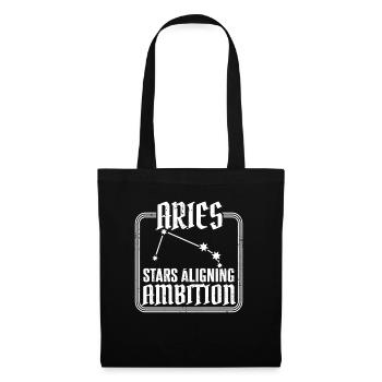 Aries Zodiac Sign - Tote Bag - black - Front