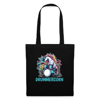 Batterie Batteur Batteur Licorne - Sac en tissu - noir - Devant