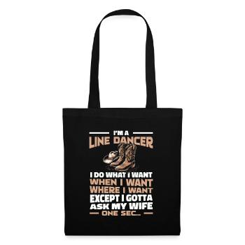 Line Dancing - Tote Bag - black - Front