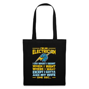 Electrician, Electronics Technician - Tote Bag - black - Front
