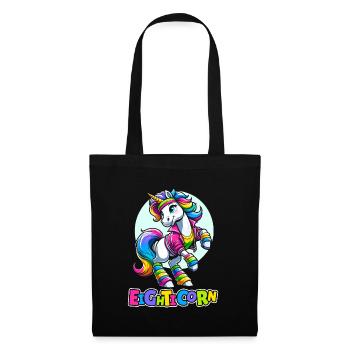 80s Eighties Unicorn Eighticorn - Tote Bag - black - Front