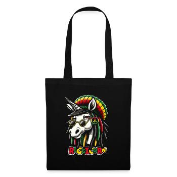 Reggae Unicorn Reggicorn - Tote Bag - black - Front