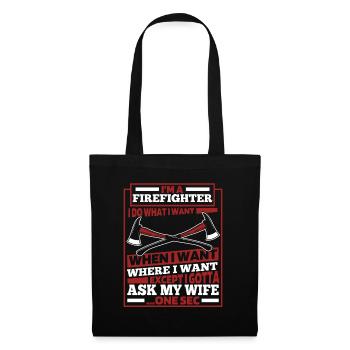 Fireman - Tote Bag - black - Front