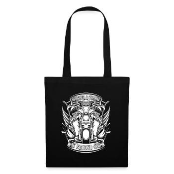 Moto Motard Motard - Sac en tissu - noir - Devant