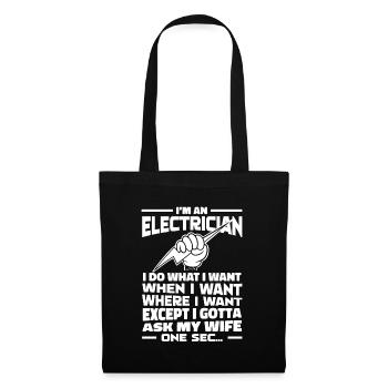 Electrician, Electronics Technician - Tote Bag - black - Front