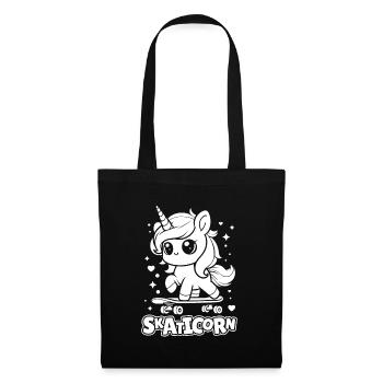 Skateboard Skater Licorne Skaticorn - Sac en tissu - noir - Devant