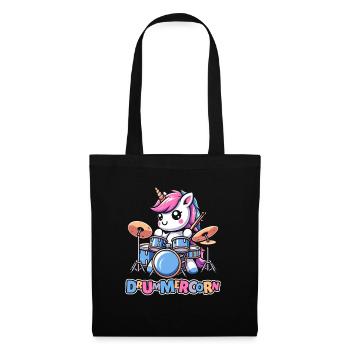 Batterie Batteur Batteur Licorne - Sac en tissu - noir - Devant