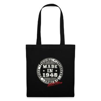 Retro Patch Vintage 1946 Birthday Gift - Tote Bag - black - Front