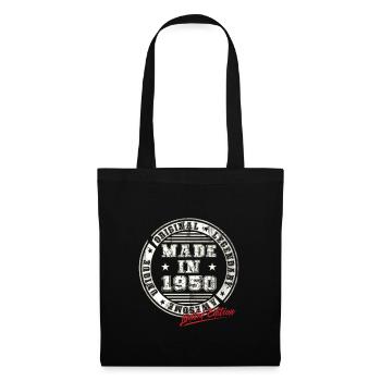 Retro Patch Vintage 1950s Birthday Gift - Tote Bag - black - Front