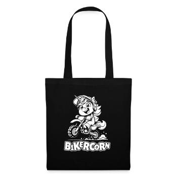 Mx Motocross Dirt Bike Unicorn Bikercorn - Tote Bag - black - Front
