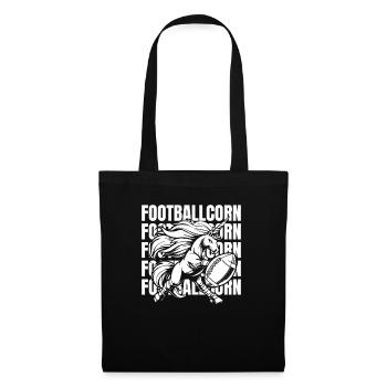 American Football Unicorn Footballcorn - Tote Bag - black - Front