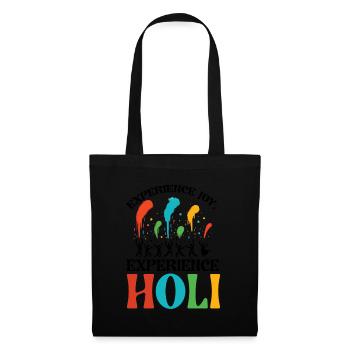 Happy Holi Greetings Hinduism Indian Festival - Tote Bag - black - Front