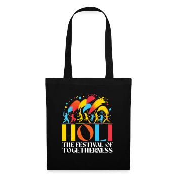 Happy Holi Greetings Hinduism Indian Festival - Tote Bag - black - Front