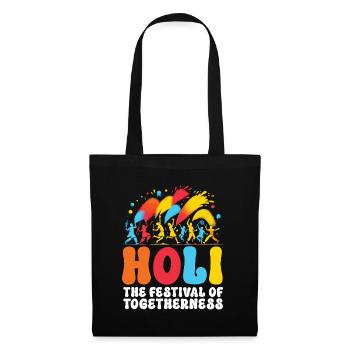 Happy Holi Greetings Hinduism Indian Festival - Tote Bag - black - Front