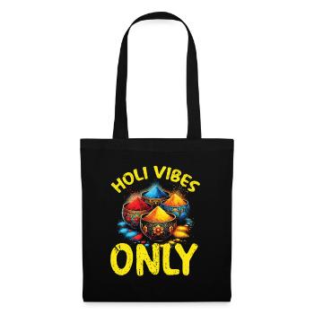 Happy Holi Greetings Hinduism Indian Festival - Tote Bag - black - Front