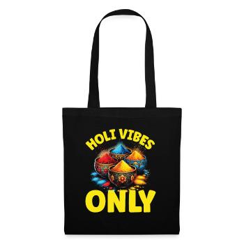 Happy Holi Greetings Hinduism Indian Festival - Tote Bag - black - Front