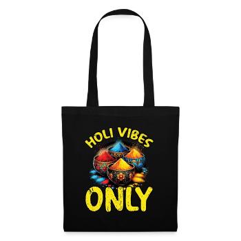 Happy Holi Greetings Hinduism Indian Festival - Tote Bag - black - Front