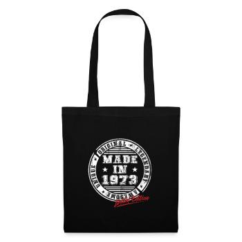 Rétro Patch Vintage 1973 cadeau d’anniversaire - Sac en tissu - noir - Devant