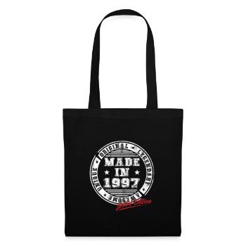 Retro Patch Vintage 1997 Birthday Gift - Tote Bag - black - Front