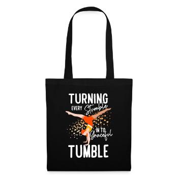 Tumbling Fitness-Akrobatik - Stoffbeutel - Schwarz - Vorne