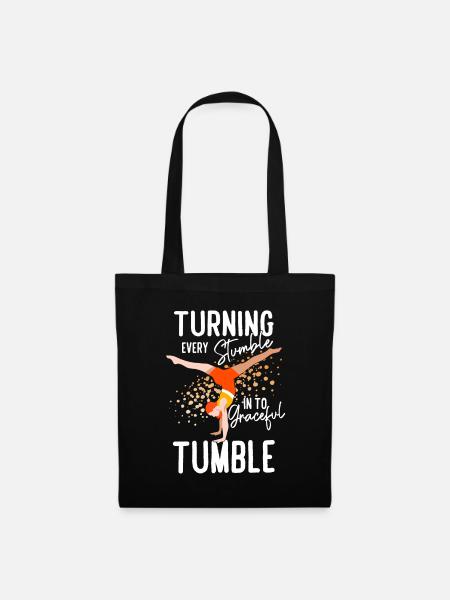 Tumbling Fitness-Akrobatik - Stoffbeutel - Schwarz