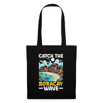 Boracay Philippines Vacances d’été Boaracay Beach - Sac en tissu - noir - Devant