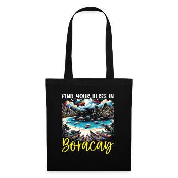 Boracay Philippines Vacances d’été Boaracay Beach - Sac en tissu - noir - Devant