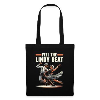 Lindy Hop Dancer Swinging Dancing Swing Dance - Tote Bag - black - Front