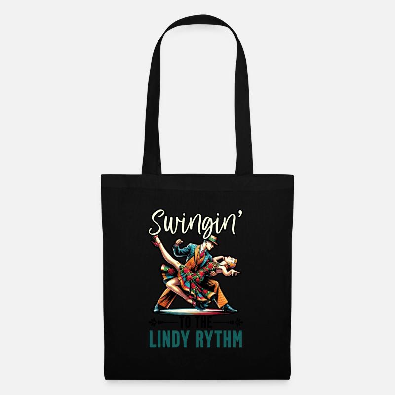 Danseur de Lindy Hop Danse Swing Danse - Sac en tissu - noir