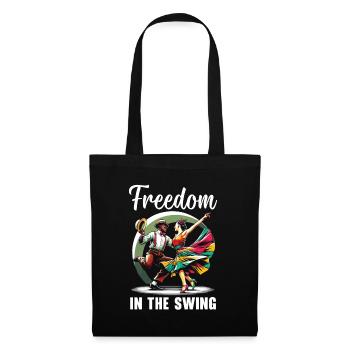 Lindy Hop Dancer Swinging Dancing Swing Dance - Tote Bag - black - Front
