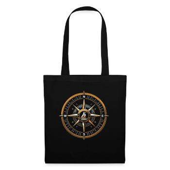 Sailing, Sailboat, Compass, Nautical, - Tote Bag - black - Front